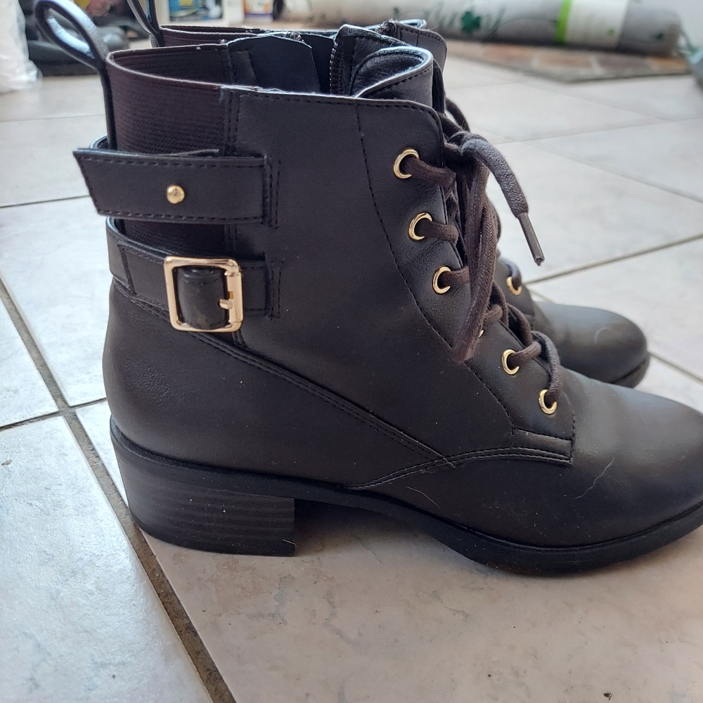 Brown ankle boots